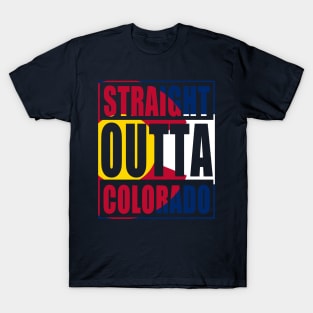 Straight Outta Colorado Flag T-Shirt